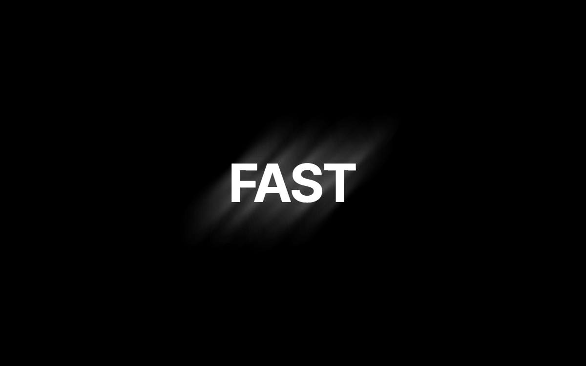 Motion-blur text preview