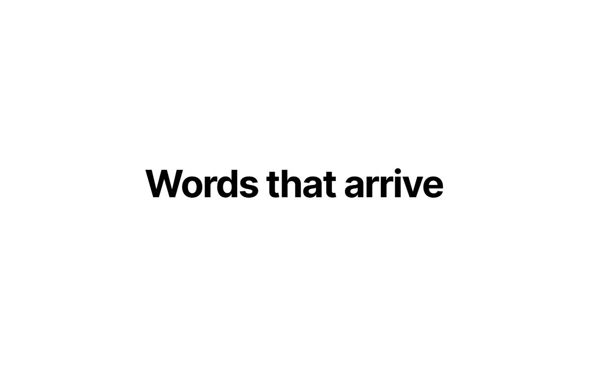 Text reveal preview